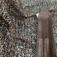 Nouveau automne et hiver corde broderie perle dentelle broderie exclusive paillettes tissu pour femmes Performance vêtements