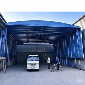 Carpa Retráctil Personalizada, Toldo de Lona de PVC Impermeable para Almacenamiento en Almacenes y Refugio contra la Lluvia al Aire Libre - Product Image 6