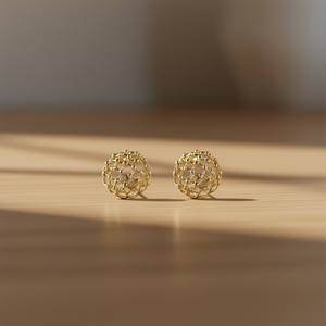 Pendientes geométricos Dol, aleación de zinc chapada en oro, joyería de moda unisex E3689 - Product Image 2