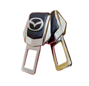 Hotsale Metal Car <span class=keywords><strong>Seat</strong></span> Segurança Belt <span class=keywords><strong>Buckle</strong></span> com Emboss logotipo do carro e couro - Product Image 3