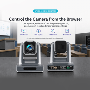 NDI | HX3 + HDMI + 3G-SDI รองรับการส่งออกพร้อมกัน ซูมออปติคอล 12x/18x/25x กล้องวิดีโอ PTZ 4K โซลูชันการถ่ายทอดสดระดับมืออาชีพ - Product Image 4