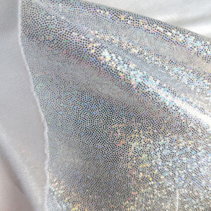 100% Polyester Vải đầy màu sắc Laser Ins tại chỗ Bronzed dệt kim chụp ảnh Vải nền in dọc để sử dụng trang trí - Product Image 1