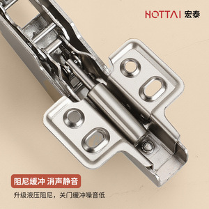 Bisagra de ángulo especial Hongtai 180 con amortiguación y cierre suave, bisagra de armario de mortaja completa de acero inoxidable con diseño moderno - Product Image 3
