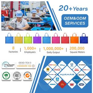 华豪个性化无纺布袋定制批发可重复使用手提袋可折叠环保市场无纺布购物袋带您自己的标志 - Product Image 5