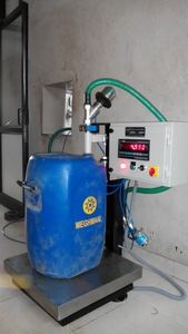 Four Drum Filling System Semi Automatic Liquid Filling <b>Machine</b> 250L Drum Gross <b>Weight</b> Filler Stainless Steel Unit - Product Image 4