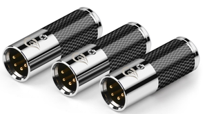Matériau en acier inoxydable 4 broches mâle <span class=keywords><strong>XLR</strong></span> à 2.5mm / <span class=keywords><strong>3</strong></span>.5mm / 4.4mm femelle <span class=keywords><strong>adaptateur</strong></span> de prise Audio connecteur de conversion en Fiber de carbone - Product Image 4