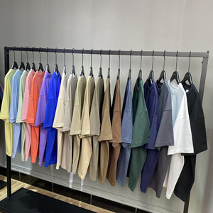 เสื้อยืดสตรีทแวร์สั่งทำขายส่ง 230 กรัม แขนสั้น สีพื้น รุ่นเปล่า ทรงหลวม ใส่ได้ทั้งชายและหญิง - Product Image 2