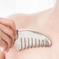 Peigne en acier inoxydable, plaque de Gua Sha, masseur en jade pour SPA, acupuncture, raclage corporel, grattoir Gouache, beauté de la peau du visage