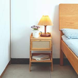 Combohome tavolino da caffè con <span class=keywords><strong>comodino</strong></span> in Rattan di bambù personalizzato in stile moderno con ripiano per soggiorno, camera da letto, <span class=keywords><strong>comodino</strong></span> - Product Image 4