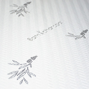 Tela de colchón Jacquard de punto de carbón de bambú blanco antipolvo y olor - Product Image 5