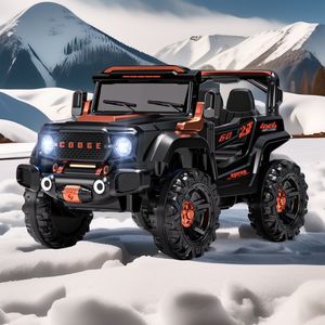 4x4骑乘电动儿童汽车卡车4WD/2WD可切换UTV，带遥控软启动和音乐播放器塑料玩具 - Product Image 3