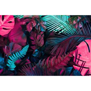 Foglie tropicali buccia e bastone murale colorato 3d carta <span class=keywords><strong>da</strong></span> parati autoadesiva - Product Image 6