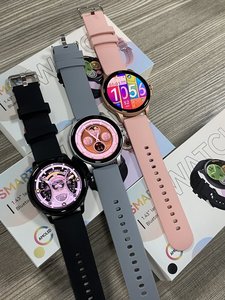 Vòng đầy đủ Màn hình cảm ứng thông minh đồng hồ hk49 tập thể dục Tracker Heart Rate Monitor NFC điện thoại di động IP68 Water Proof xem sang trọng phụ nữ - Product Image 6