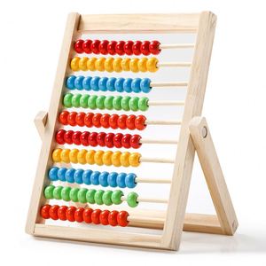 Juguete de Matemáticas Clásico de Madera para Niños, Ábaco para el Aprendizaje de Sumas, Restas y Conteo - Product Image 1