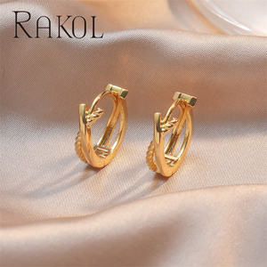 ต่างหู Rakol EP5629 กันน้ำ ดีไซน์มินิมอล คุณภาพสูง ชุบทอง สำหรับผู้หญิง - Product Image 3