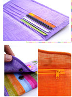 Dompet Tradisional Korea Tas Kain Sambungan Bambu Gaya Korea Bordir Berlian Multiwarna Tas Kecil Berlapis