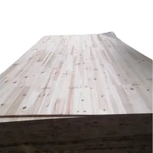 Tablero articulado de dedo de madera de caucho de madera maciza tablero articulado de dedo de pino para muebles