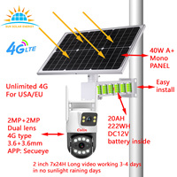 24/7 longue vidéo extérieure Cctv 360 degrés longue portée Eufy sécurité 4k 12mp Hik Vision caméra de sécurité prise en charge 4g Wifi onvif