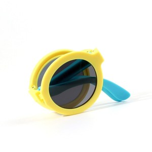 <span class=keywords><strong>Gafas</strong></span> de sol unisex para niños, plegables, con protección UV, <span class=keywords><strong>gafas</strong></span> de sol redondas retro - Product Image 2