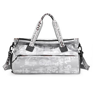 Sacs de nuit imperméables Weekender <span class=keywords><strong>Rose</strong></span> Zipper Duffle Bag Travel Tote Training Yoga Gym Bags with Shoe Compartment - Product Image 5