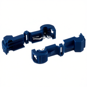 Pince de connexion en forme de T bleue, 100 pièces, pour borne de connecteur de câblage électrique - Product Image 3