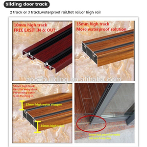 Modern Design Aluminum <strong>Patio</strong> Glass <strong>Security</strong> Trackless Sliding <strong>Doors</strong> Exterior Double Glazed Soundproof Balcony with Screen - Product Image 5