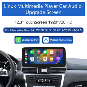 Écran tactile portable sans fil CarPlay Android Auto Linux pour tableau de bord Mercedes Benz ML W166/<span class=keywords><strong>GL</strong></span> X166 2012-2015 NTG4.5 12.3" - Product Image 1