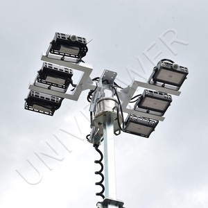 เสาไฟ LED พลังงานแสงอาทิตย์แบบเคลื่อนที่ได้คุณภาพสูงพร้อมรถพ่วง - Product Image 3