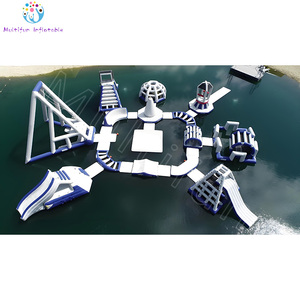 Isla inflable de parque acuático flotante gigante personalizable fabricada para ocasiones marítimas - Product Image 3