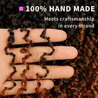 Fabrication En Gros Cheveux Crochetés Bouclés Type Yanky Twist 12 Pouces, Fluffy Spring Mini Twist, Passion Twist Pré-Bouclés Pour Tressage