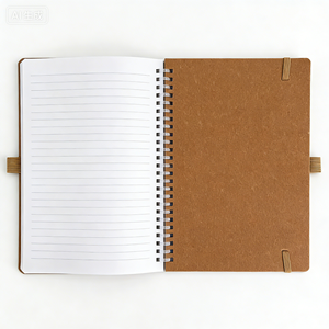 <span class=keywords><strong>Quaderno</strong></span> a <span class=keywords><strong>Spirale</strong></span> Personalizzato Daqian, Formato A5, 70g, Copertina in Carta Kraft, Pagine Bianche - Product Image 3