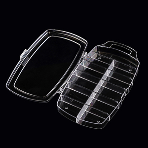 Boîte de rangement transparente à 10 compartiments pour décorations d'ongles, étui personnalisé pour faux ongles, accessoires de salon - Product Image 2