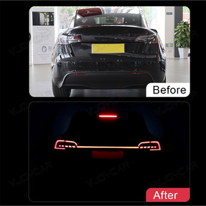 Full Width Led Tail Lights for <strong>Tesla</strong> Model 3 Y Turn Signal Brake Taillight Red Amber Reminder Lamp Modification Accessories - Product Image 3