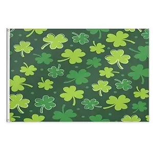 Individuelle frohe St. Patrick's Day Flagge 3 × 5 Fuß Irland Shamrock Flagge Saint Patty's Day Banner