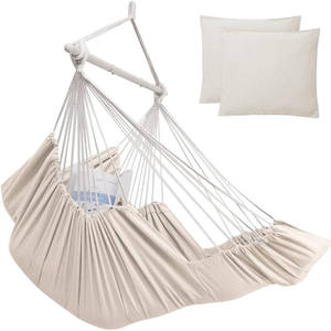 Chaise suspendue de jardin, de patio, de cour, de camping, pour l'intérieur et l'extérieur, <span class=keywords><strong>avec</strong></span> <span class=keywords><strong>repose</strong></span>-<span class=keywords><strong>pieds</strong></span>, pour la chambre à coucher, le salon, la détente et le loisir - Product Image 4