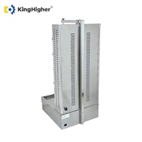 Machine à shawarma au gaz commerciale 5 brûleurs Rotation automatique Acier inoxydable Haute productivité Équipement de cuisson de shawarma