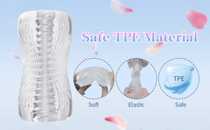 Masturbatori Maschili in TPE, Giocattoli Sessuali per Uomini, Stimolatore Bilaterale per Allenamento del Pene, Giocattolo per Adulti - Product Image 4