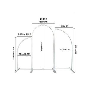 Marco de soporte de fondo arqueado, <span class=keywords><strong>arco</strong></span> de Ceremonia de globos, Floral, fiesta de boda - Product Image 6