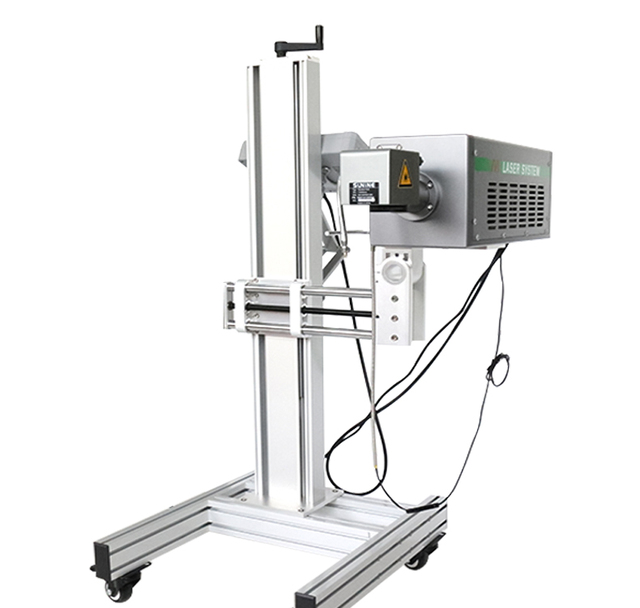 Production Line CO2 Laser Marking Machine Expiry Date Batch Code Laser Printer for Plastic Bags Cable Wire PET Bottle