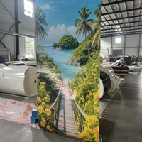 Film PVC décoratif 3D autocollant mural, papier peint adhésif, imperméable, imitation bois, décoration murale pour la maison
