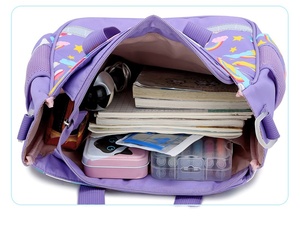 Sac à bandoulière léger et imperméable pour filles, imprimé <span class=keywords><strong>licorne</strong></span>, idéal pour les cours et les cours supplémentaires - Product Image 3