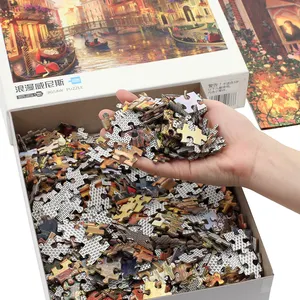 Hoge Kwaliteit Verschillende Vorm Diy Volwassen Puzzel Custom Puzzels 1000 Voor Volwassen Stukken