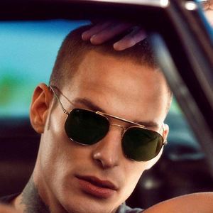Newest Trendy Retro Men <b>Sunglasses</b> Driving UV400 Metal Frame Women Gradient Lens <b>Sunglasses</b> 2020 - Product Image 4