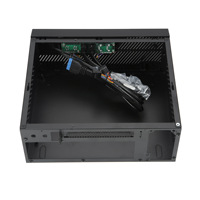 Pièces personnalisées CNC, Mini tour noire, châssis de PC de jeu, tour d'ordinateur silencieuse, accessoires