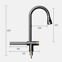 Tiktok – robinet de cascade à trou unique, en acier inoxydable, à dessin, peut s'adapter à tout Type d'évier de cuisine