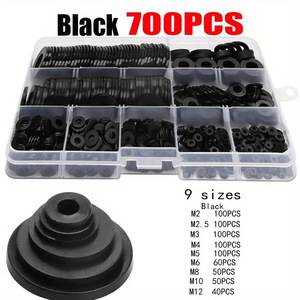 Nylon <b>Flat</b> Washer Set M2 M2.5 M3 M4 M5 M6 M8 M10 700Pcs <b>Boxed</b> Assorted Size - Product Image 5