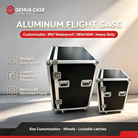 Flight case en aluminium personnalisable, fabrication directe d'usine, OEM, divers types d'instruments, équipement, ODM, étui personnalisable, étui à outils, 10U-20U