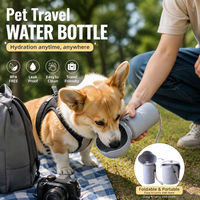 Nouveau produit transfrontalier : Gamelle et abreuvoir pliables en silicone pour chien, idéales pour les voyages en extérieur