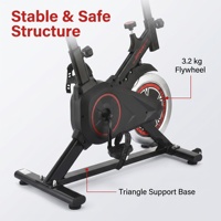 Vélo de spinning robuste avec cadre en acier, siège réglable, guidon, pour garage, salle de sport, exercice à domicile, couleur personnalisée, logo