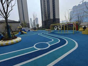 Gruanules de EPDM de superficie de parque infantil de seguridad de grado alimenticio para suelos deportivos, azul cielo FLB303 de <span class=keywords><strong>FN</strong></span>-CY-2507138 - Product Image 4